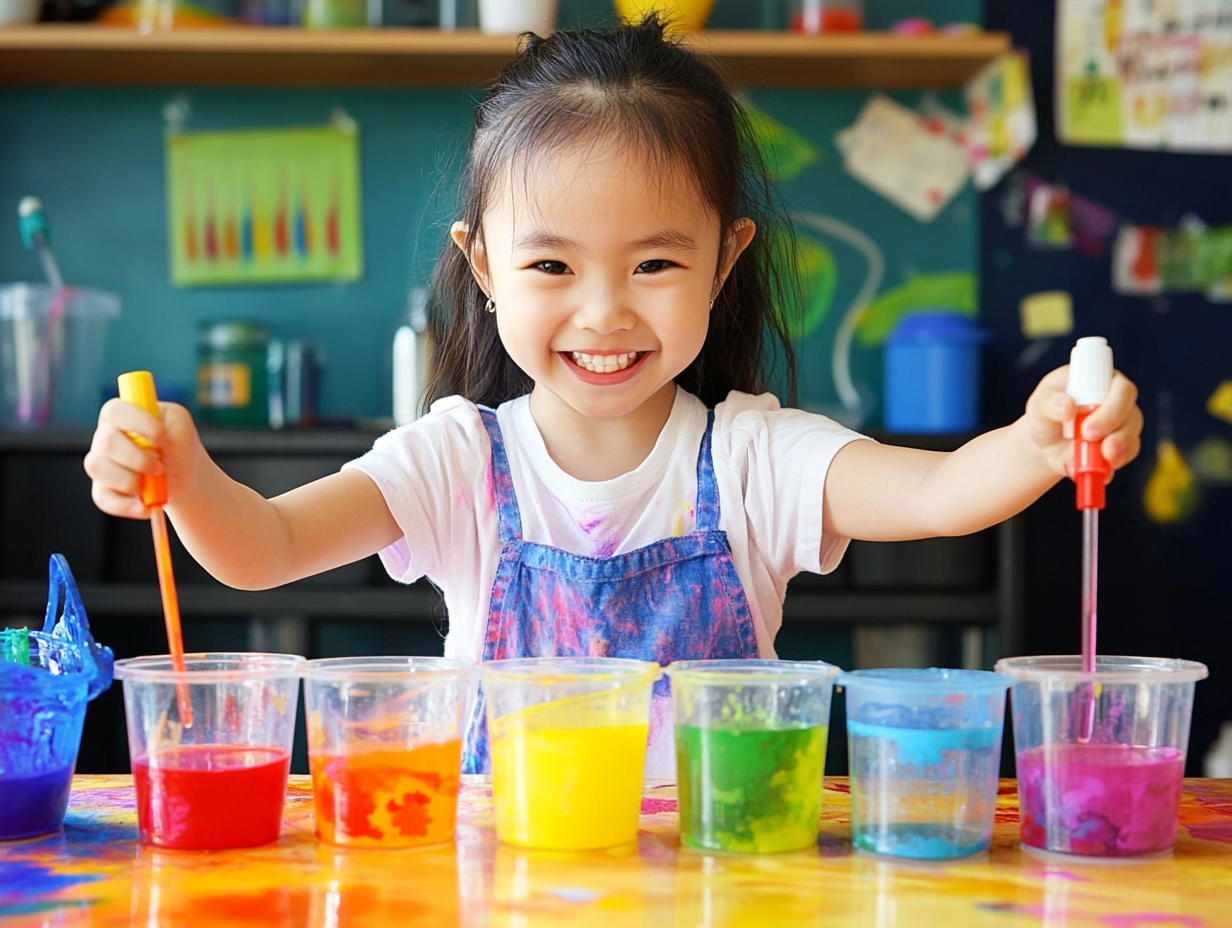stem kids courses color mixing activities